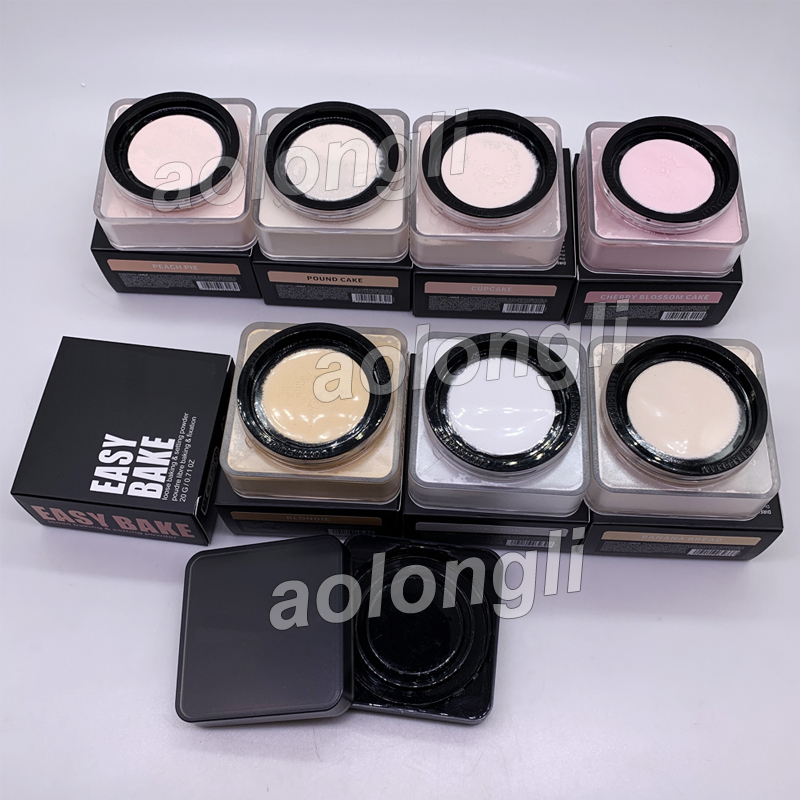 Easy Bake Loose Powder Baking Setting Powder Highlights Contour Concealer Foundation Brighten Limited Edition Cupcake Pound Cake Sugar Cookie 8 Colors 20g