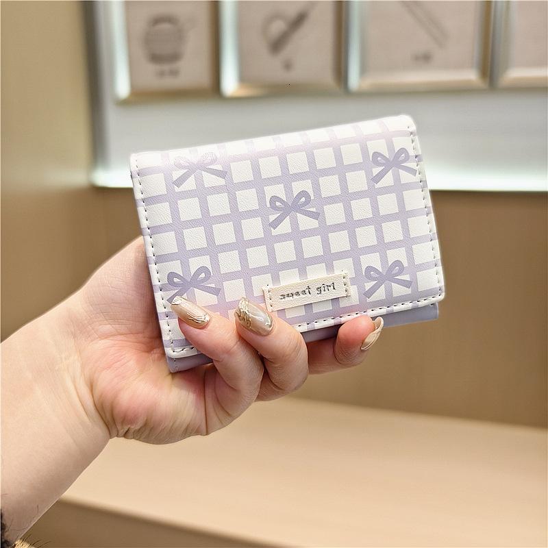 2025 autumn new plaid minimalist style elegant niche design small and exquisite butterfly bow cute mini mini bag fashionable light luxury designer wal