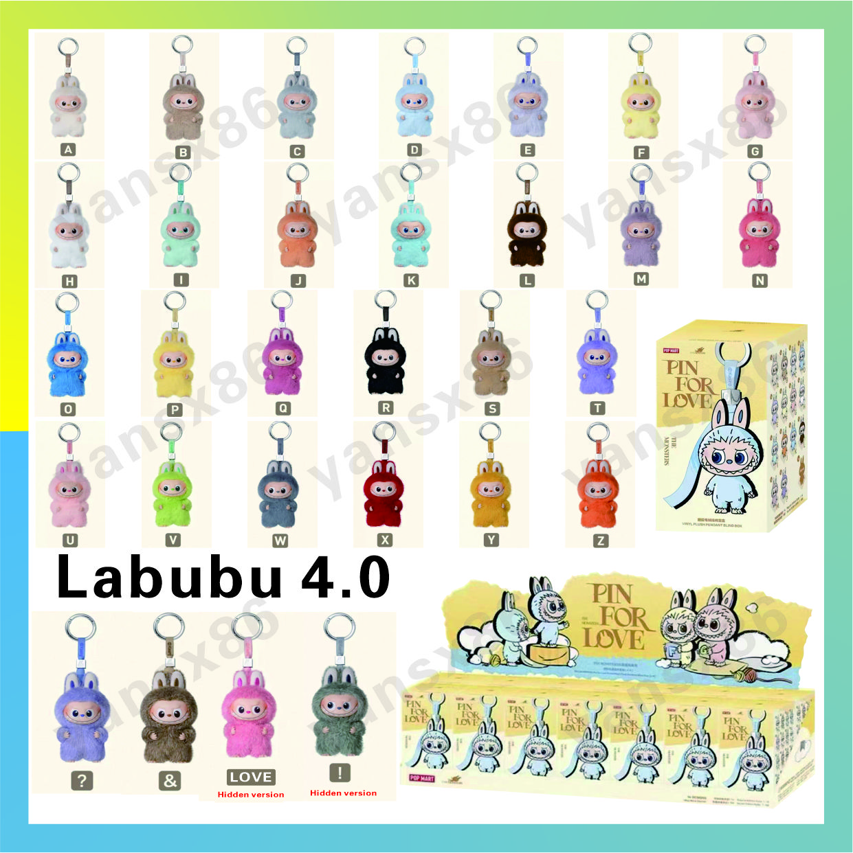 Labubu V4 Mythical Creature Large Energy Series Blister Card, Play Doh, Keychain, Decorative Gift, Blister Bag, size 10.5CM, suitable for children, high-quality 100%