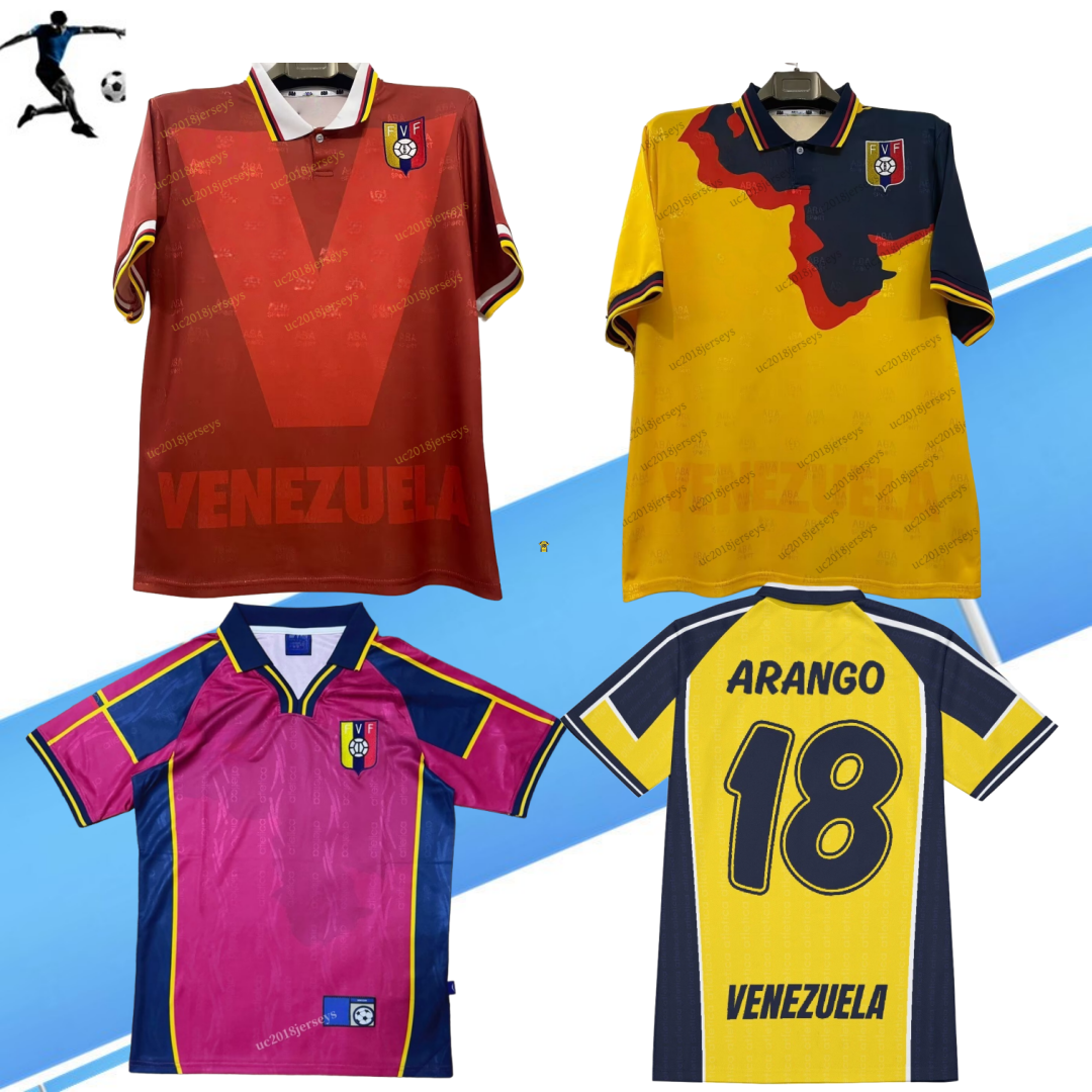 1998 1999 2000 Venezuela Mens Retro Soccer Jerseys Home Purple Sapphire 98 99 00 Vintage Football Shirts Short Sleeve Adult Uniforms top S-3XL