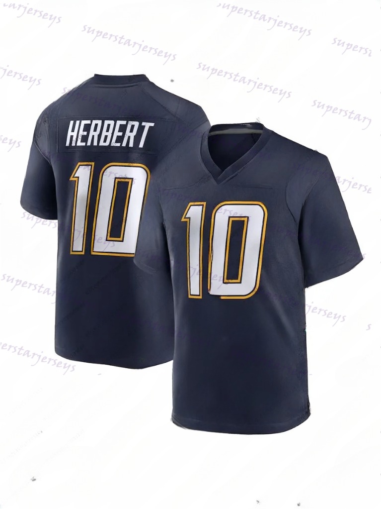 Custom Football Jersey Hampton McConkey Herbert Bosa97 James Jr. Stick Harris Tomlinson Heinicke8 Jefferson Williams Alt Any Name number333