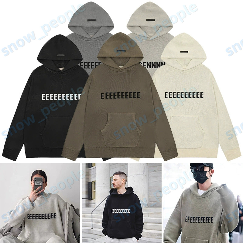 Autumn Winter Mens Hoodie Sweater Wool Hooded Pullover Large Size Knitwear Quality Soft Casual Jumpers Hooded Sweater