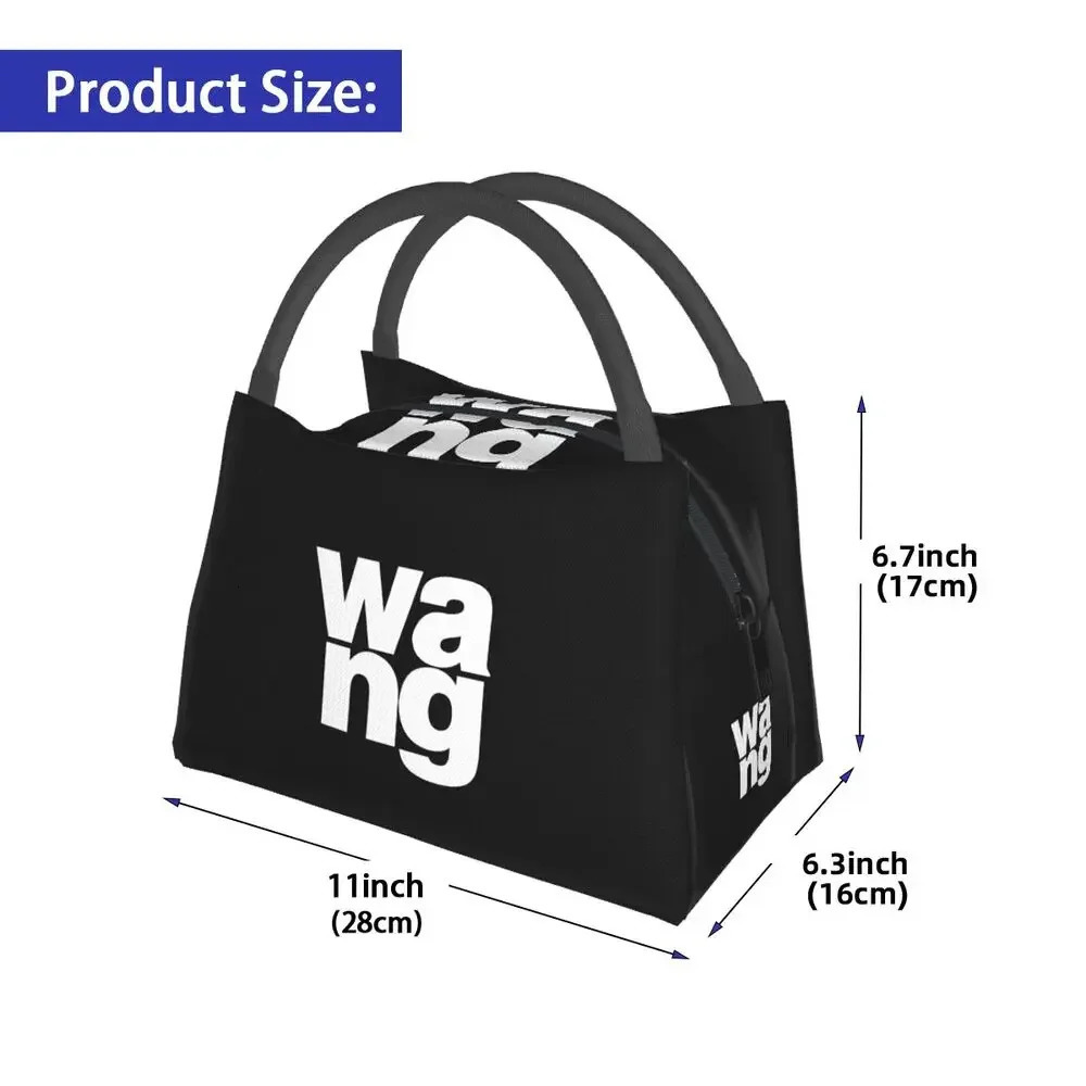 Insulated Lunch Bags Fashion W-Wang Letter Thermal Bag Lunch Container Leakproof Tote Lunch Box Food Storage Bags Office Travel 250820