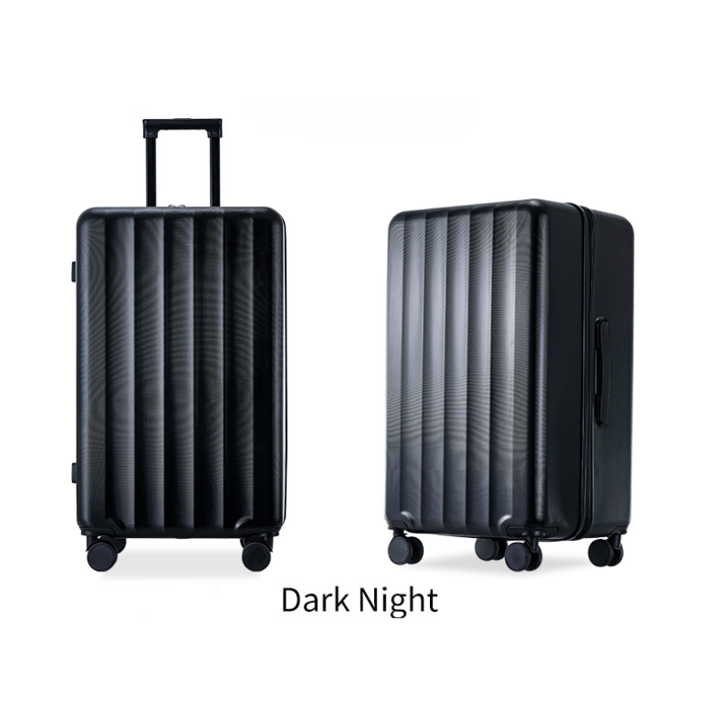 Sleek Black "Dark Night" Hard Shell Luggage with 360° Spinner Wheels