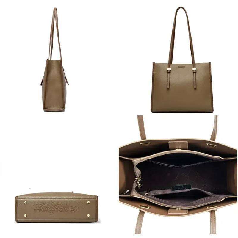 Designer Large Handbag For Women Brand Purse Genuine High Quality Leather Shoulder Bag Female Tote Bags New