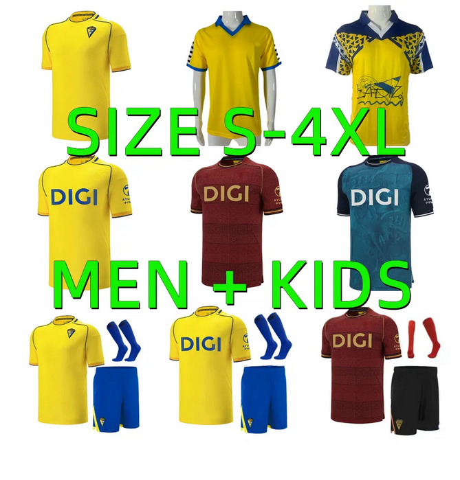 2025 2026 CadizS soccer jerseys 91 92 CADIZ CF camisetas de futbol 1991 1992 LOZANO LUCAS MABIL FALI R. ALCARAZ ALARCON A. NEGREDO I.ALEJO 25 26 football shirts men kids kit
