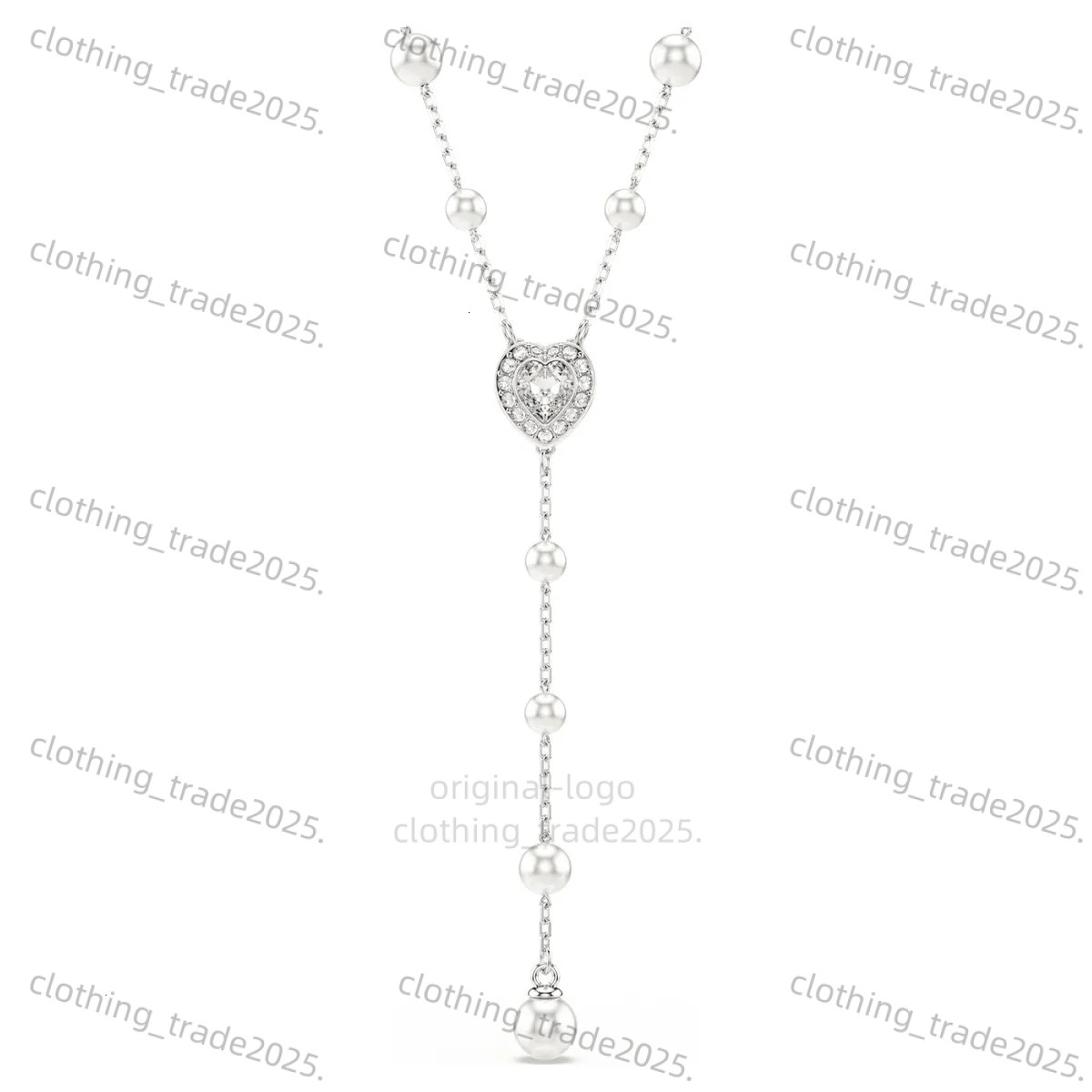 Designer Swarovksi Necklace Fashion Series Set Heart Shaped Single Diamond Button Necklace High Quality Luxury Charm Version Swarvski Necklace Jewelry 8C7