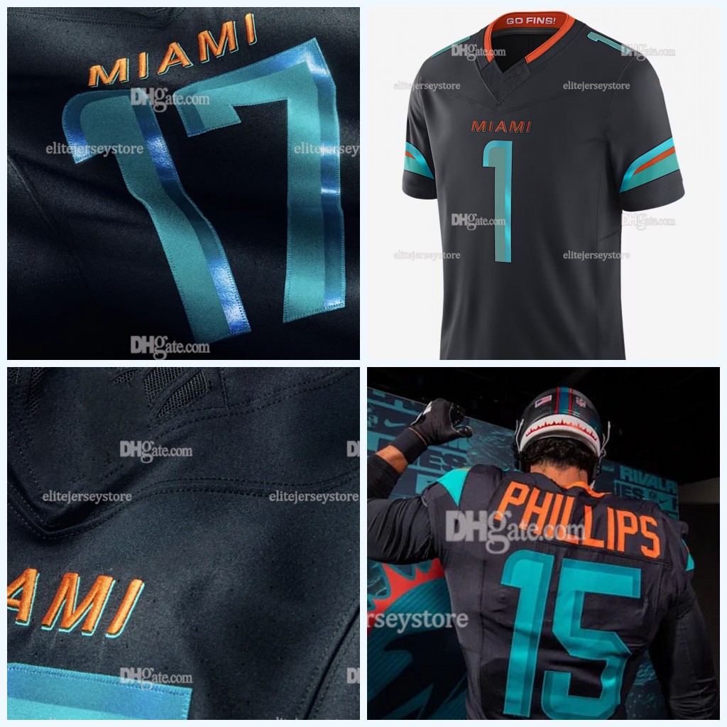 Personalized Custom Youth Women 2025 Rivalries Football Jersey Tyreek Hill Tua Tagovailoa Jaylen Waddle Marino Devon Achane Jevon Holland Jaelan Phillips Berrios