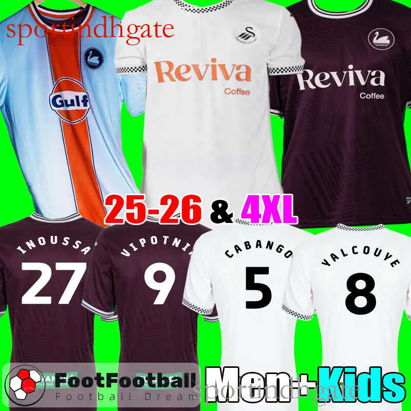 25 26 SWANseaS City soccer jerseys kit foot football 2025 2026 home AWAY third Football shirt men kids Kit camisetas de futbol tops