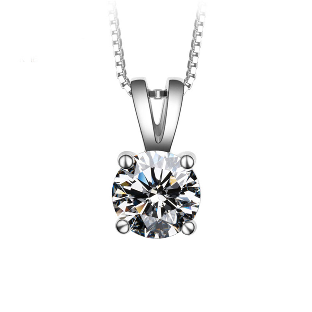2025 hot-selling European and American popular fashion simulated diamond 8 hearts and 8 arrows 2-carat pendant