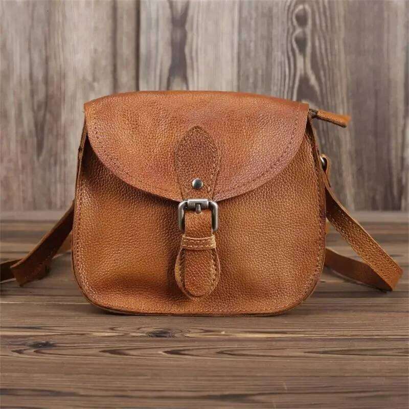 New Fashion Real Cowhide Leather Crossbody Bags Designer Ladies Shoulder Vintage Women Bag