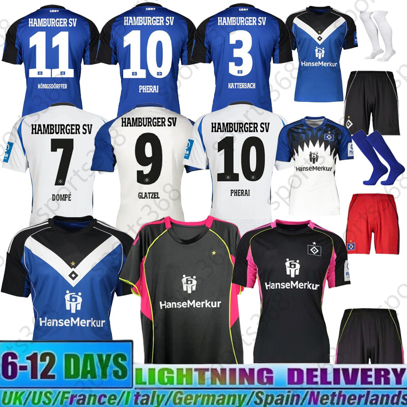 25 26 Hamburger SV Soccer Jerseys 2025 2026Football Shirt Home HSV GLATZE VAGNOMAN ONANA LEIBOLD REIS DUDZIAK Football Jersey Shirts MEN Football Jersey Retro