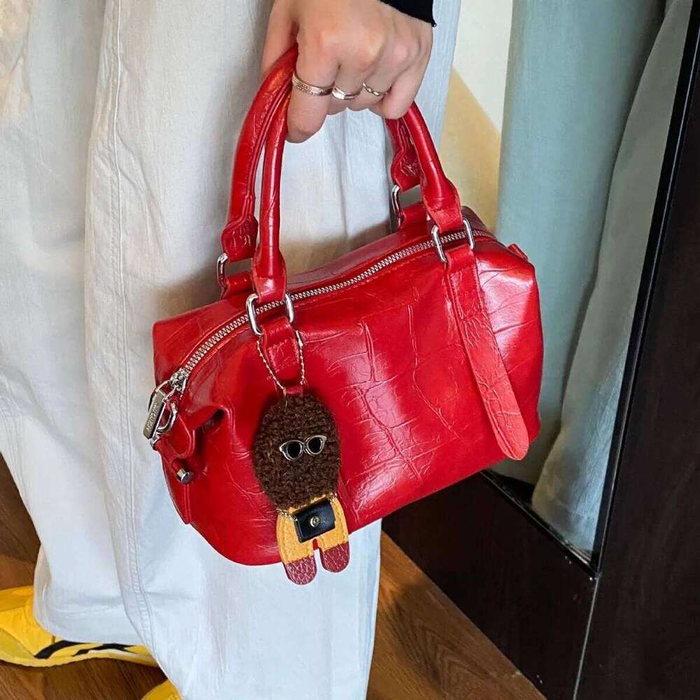 2025 Stone Texture Handbag For Women Stylish Shoulder Purse Minimalist Crossbody Tote Fashionable Versatile