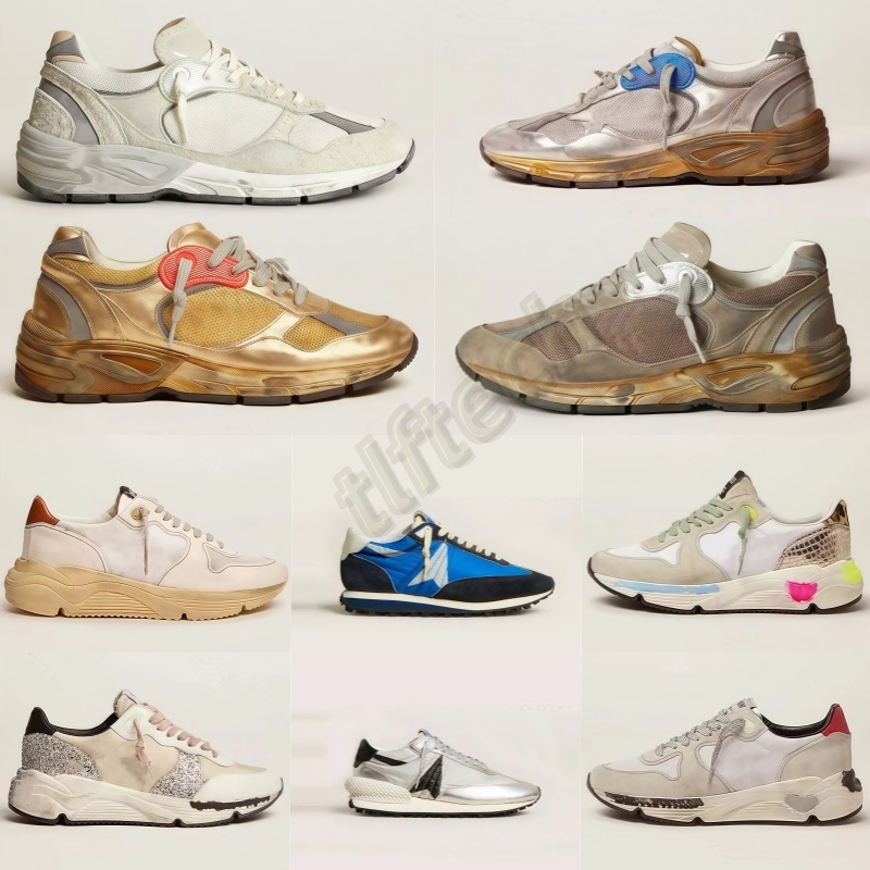 Trendy New Golden Star Platform Sneakers: Classic Doodle Style Fashion Sports Shoes in Black and White Leather