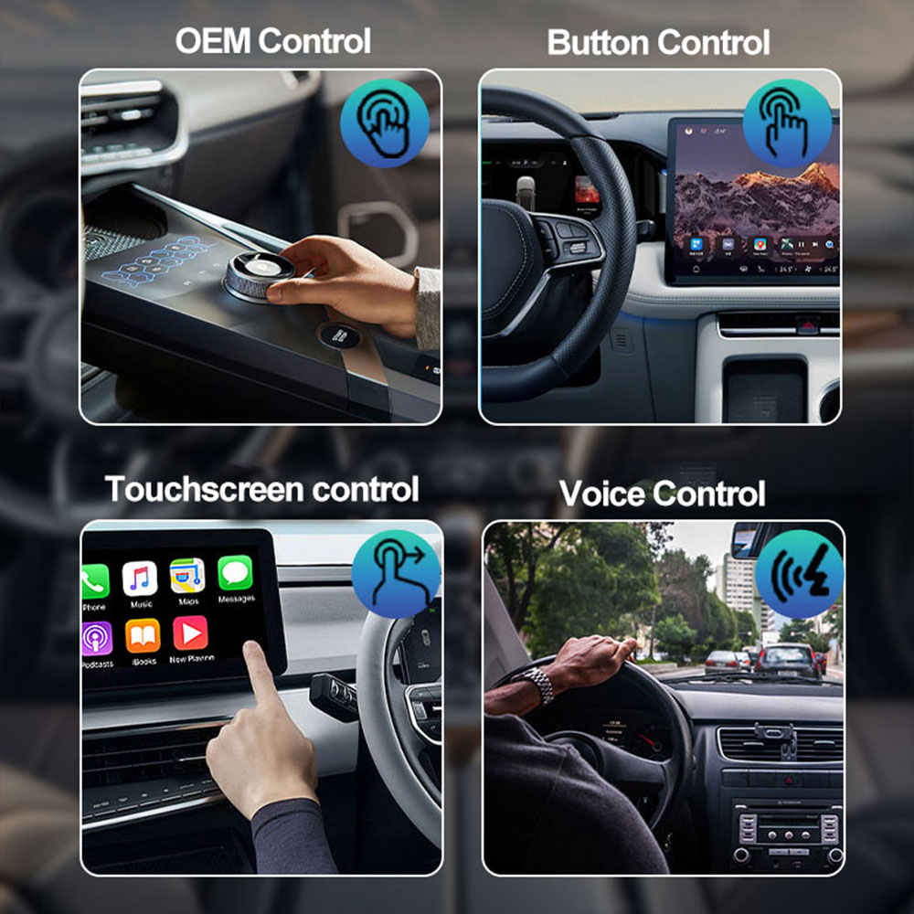 Kowankit Wireless Carplay Android Auto AI Box, Plug & Play Fits Cars, H618 Chip,3in1 2+16GB Android 12 Car Play Adapter, USB-Powered, Battery-Free, No