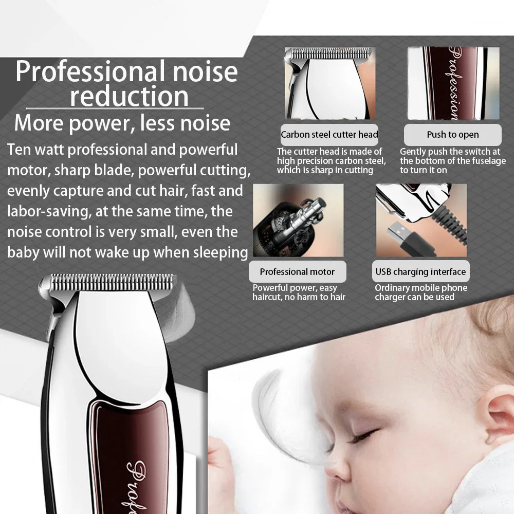 Hair Clipper Rechargeable Cordless Trimmer For Men Grooming Professional Electric Beard Cutting Machine Edge 250825