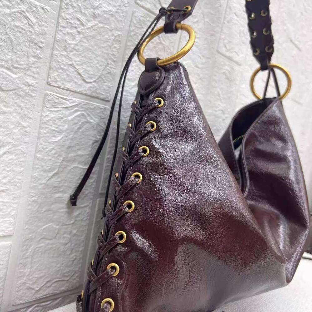 2025 Metallic Hole Eye Shoulder High Quality PU Leather Tote Bags For Women Designer Handbag Makeup Bag