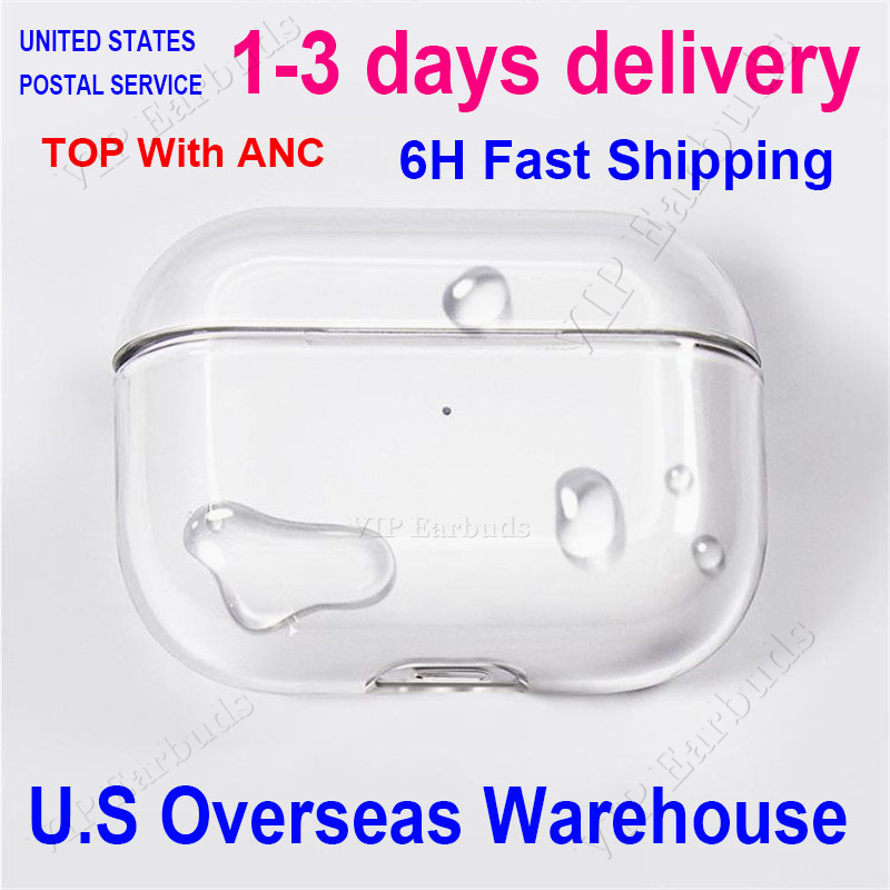 USA Stock for Apple airpodspro2 airpods airpodspros air pods2 pro airpods 4 3 earbuds Headphones Accessories Solid Silicone Earphone Cover Wireless Charging Cases