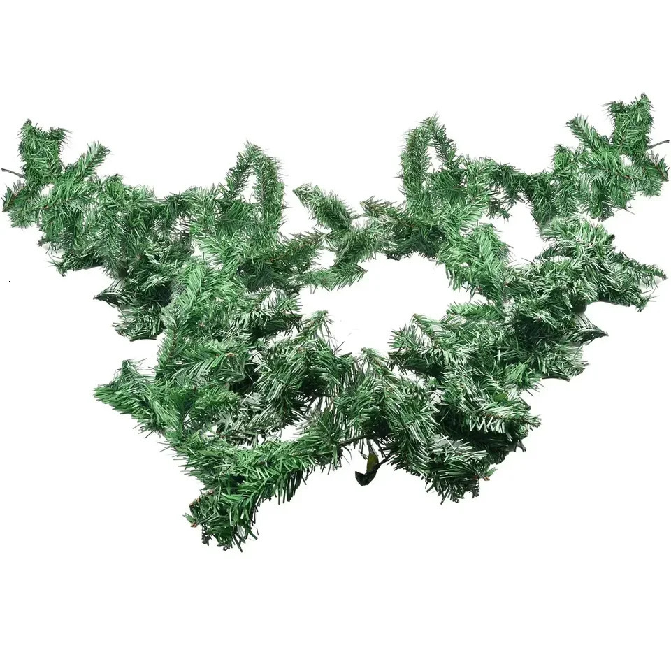 27M Artificial Pine Leaf Rattan Strip Green Christmas Garland Wreath Tree Decor Xmas Ornament 250820