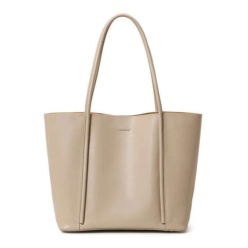 Large-Capacity Genuine Leather Summer And Spring Casual High-End Style Large Handbag