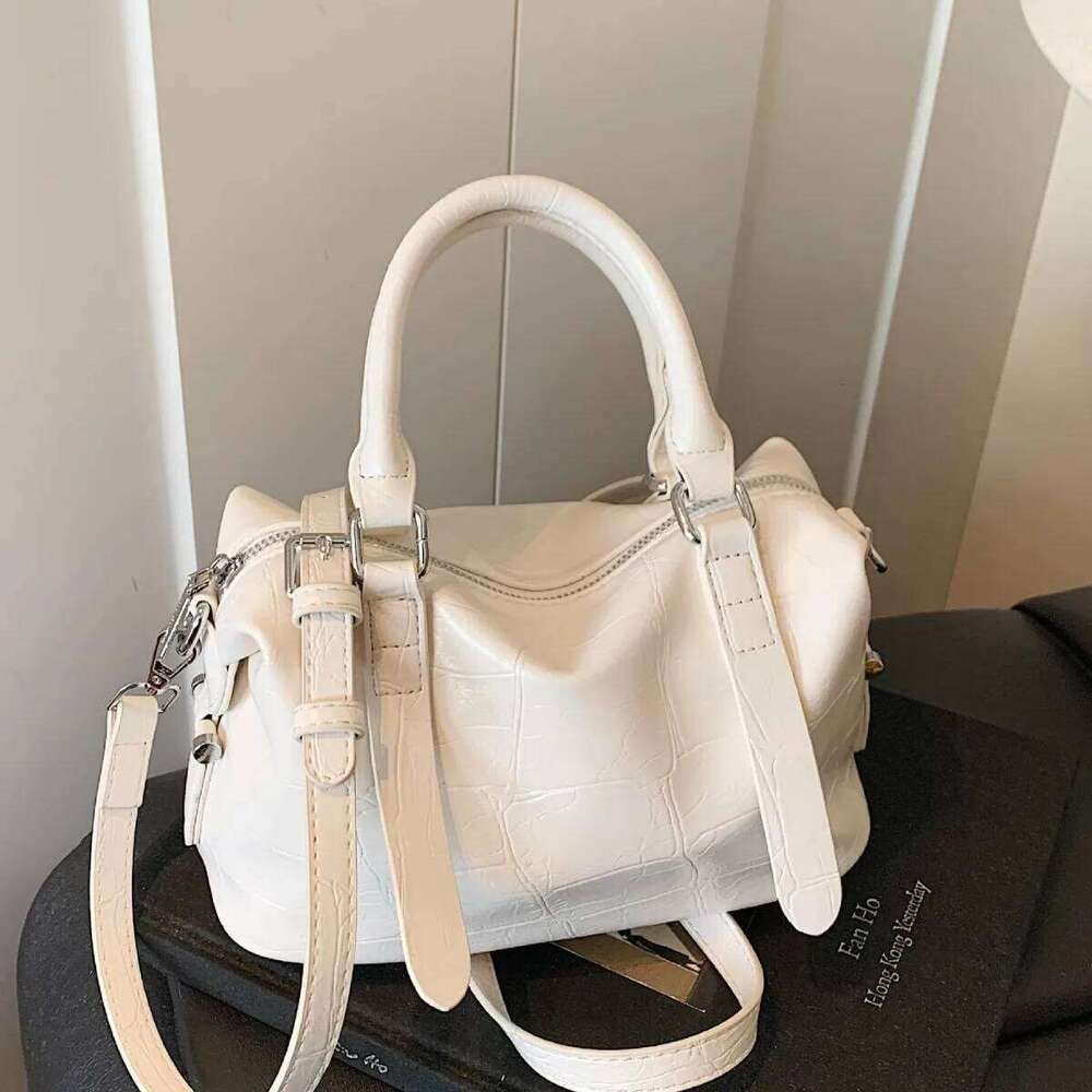 2025 Stone Texture Handbag For Women Stylish Shoulder Purse Minimalist Crossbody Tote Fashionable Versatile