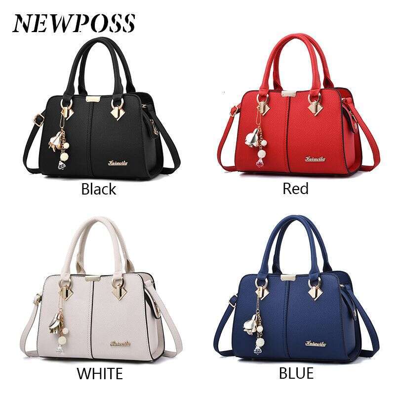 Newposs Famous Designer Brand Women Leather Handbags 2022 Ladies Hand Purse Fashion Shoulder Bags
