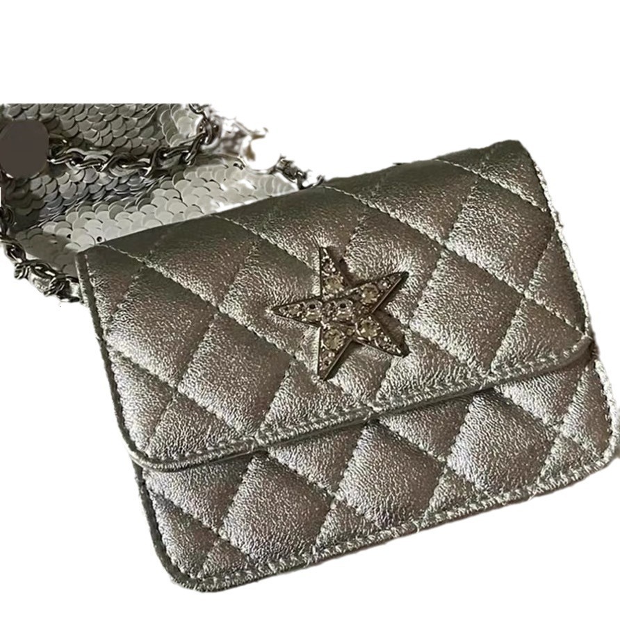 2025 autumn new bag, new light luxury style, compact and exquisite star shaped square bag, mini chain atmosphere crossbody bag, designer shoulder bag