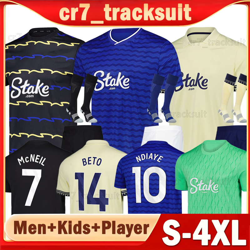 3XL 4XL 25 26 EVer Tons The Toffees Soccer Jerseys NDIAYE BETO McNEIL KEANE 2025 2026 ALCARAZ GARNER GREALISH Player Football Shirts Goalkeeper PICKFORD Men kids kits