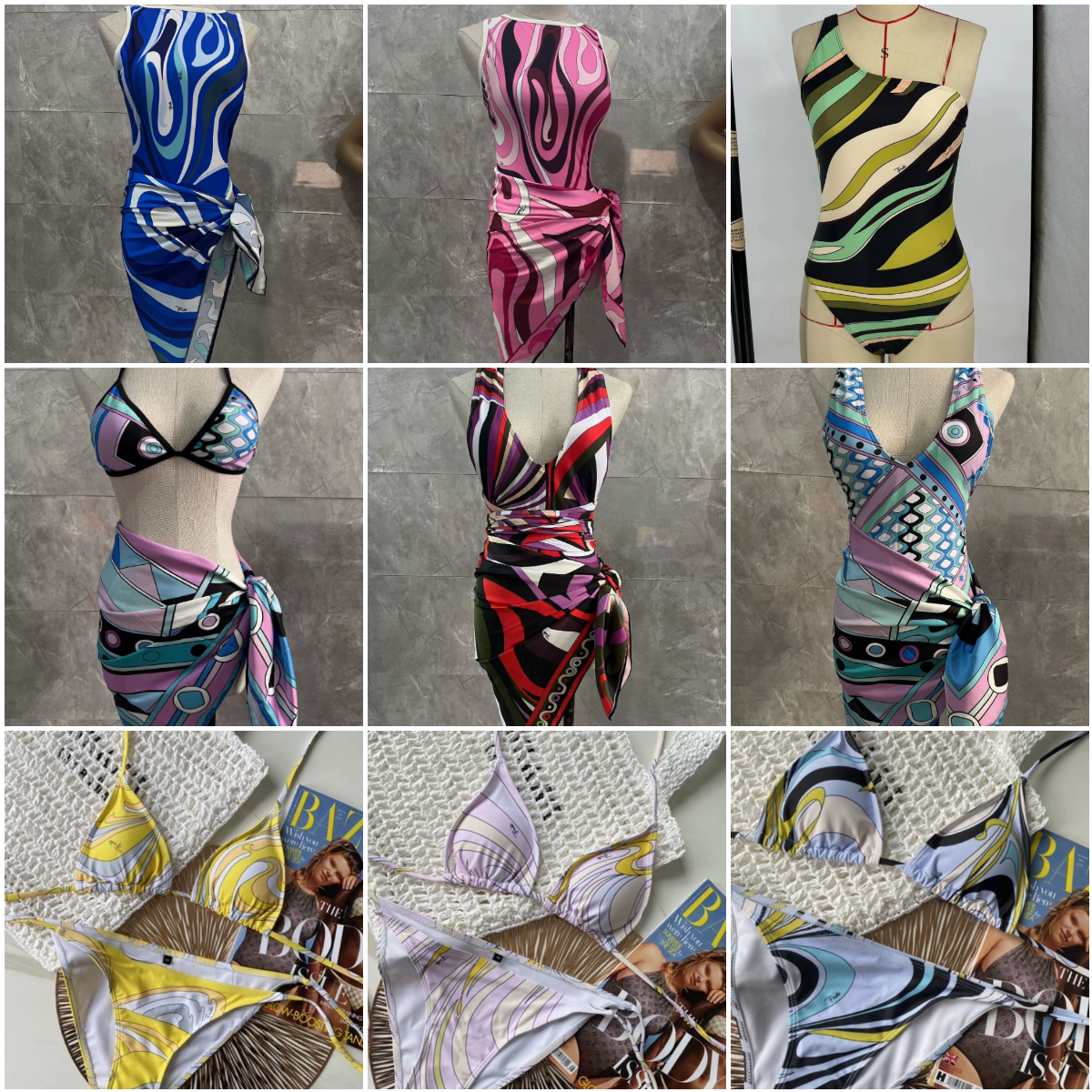 Women's Bathing Suit Women's Swimwear Vintage Women One Piece Swimsuit Designer Bathing Suit Beach Dress Cover Up Luxury Surf Wear Summer Beachwear