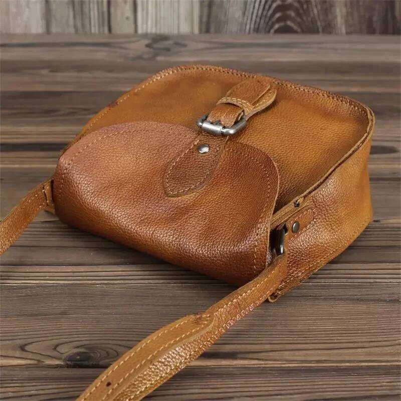 New Fashion Real Cowhide Leather Crossbody Bags Designer Ladies Shoulder Vintage Women Bag