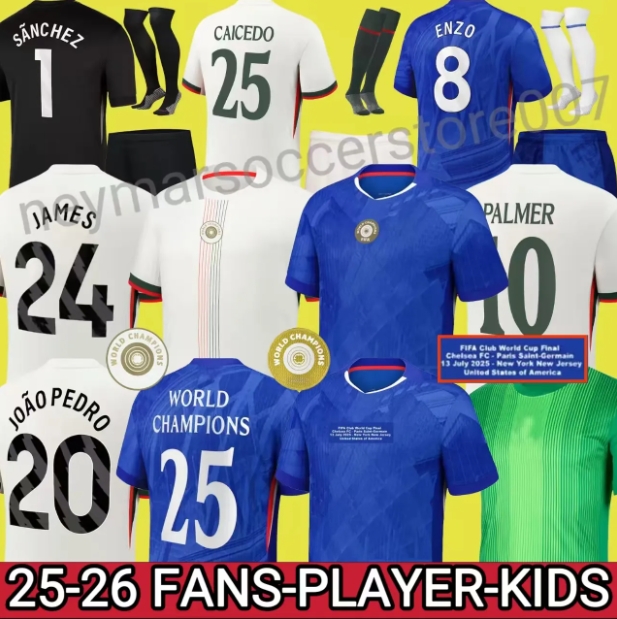25 26 Nkunku Jackson CFC soccer jerseys Disasi 2025 2026 Enzo Fernandez Mudryk JAMES STERLING Cucurella Chukwuemeka football shirt men kids Ugochukwu