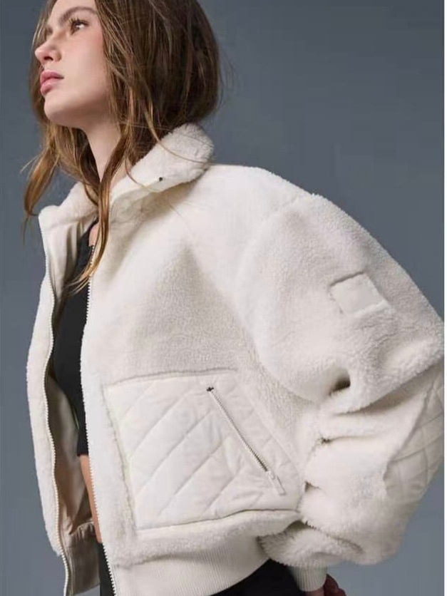 Autumn Winter Narcos Brown Lamb Wool Hooded Short Coat Thickened Warm Stand Collar Zip Jacket High Quality Sporty Casual Streetwear Top outdoor sporty casual jacket