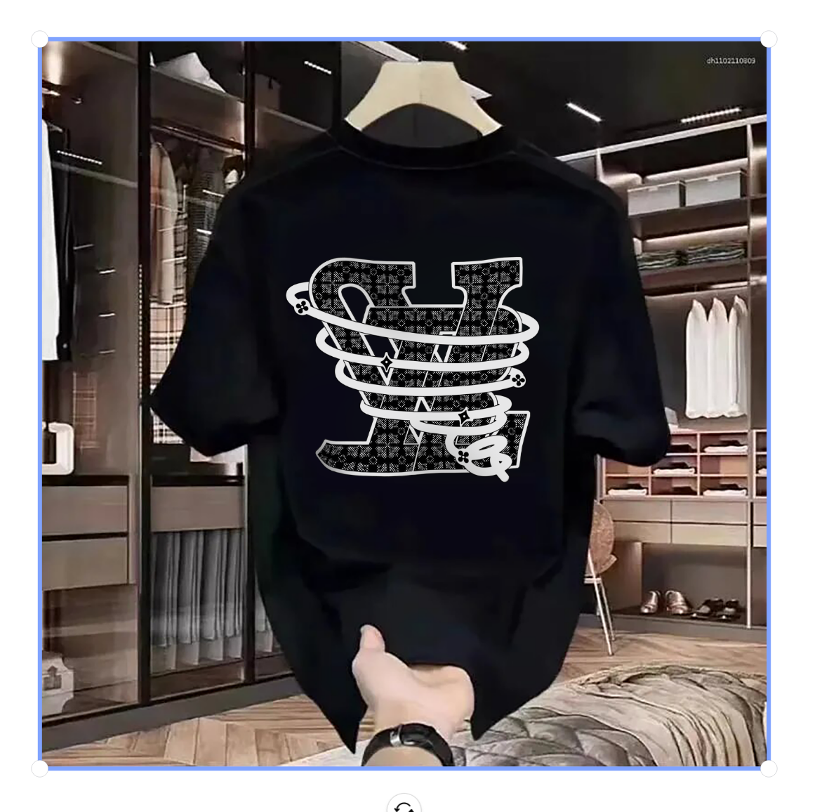 Luxurious Women's T-shirt With Black And White Cute Print Design High-end Cotton Couple And Best Friend Gift For Men And Women