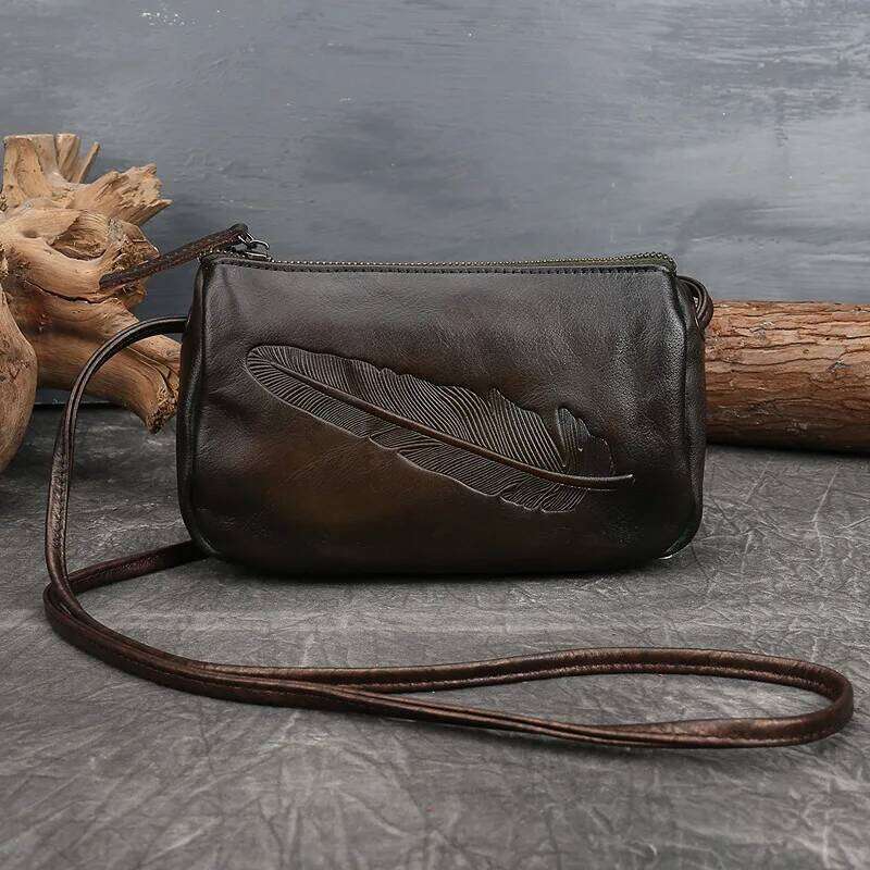 Johnature Retro Women Summer Smalll 2025 New Nature Cow Leather Shoulder Bags Leisure Solid Color Female Messenger Bag