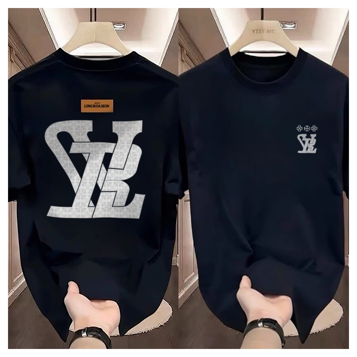 Men's T Shirts Luxury Brand 2025 Summer Fashion Letter Printed Top Shirt Unisex Men Women Short Sleeve High Quality Fashion Top Casual Vintage Re