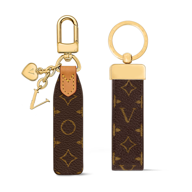 designer Keychain bag charm denim mirror Classic Exquisite Luxury Designer Car Keyring Zinc Alloy Letter Unisex Lanyard Gold Black Metal Small Jewelry dhgate