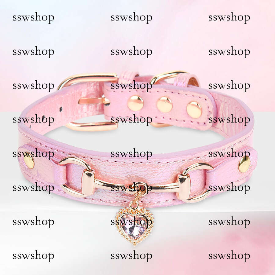 Ocean Heart Dog Puppy Durable Leash Pet Collar Accessories for Small and Medium Dogs Outdoor Walking