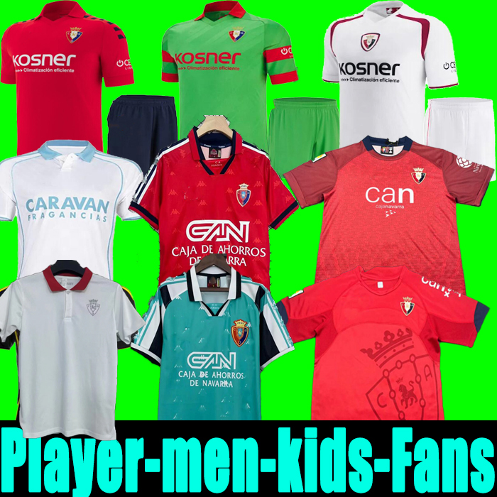 25-26 OSASUNA soccer jersey DAVID GARCiA CHIMY aVILA CAMISETA EQUIPACIoN ADULTO Real Zaragoza TORRES MONCAYOLA SANCHEZ home away men kit kids Footbal 04 05 97 98 10 12