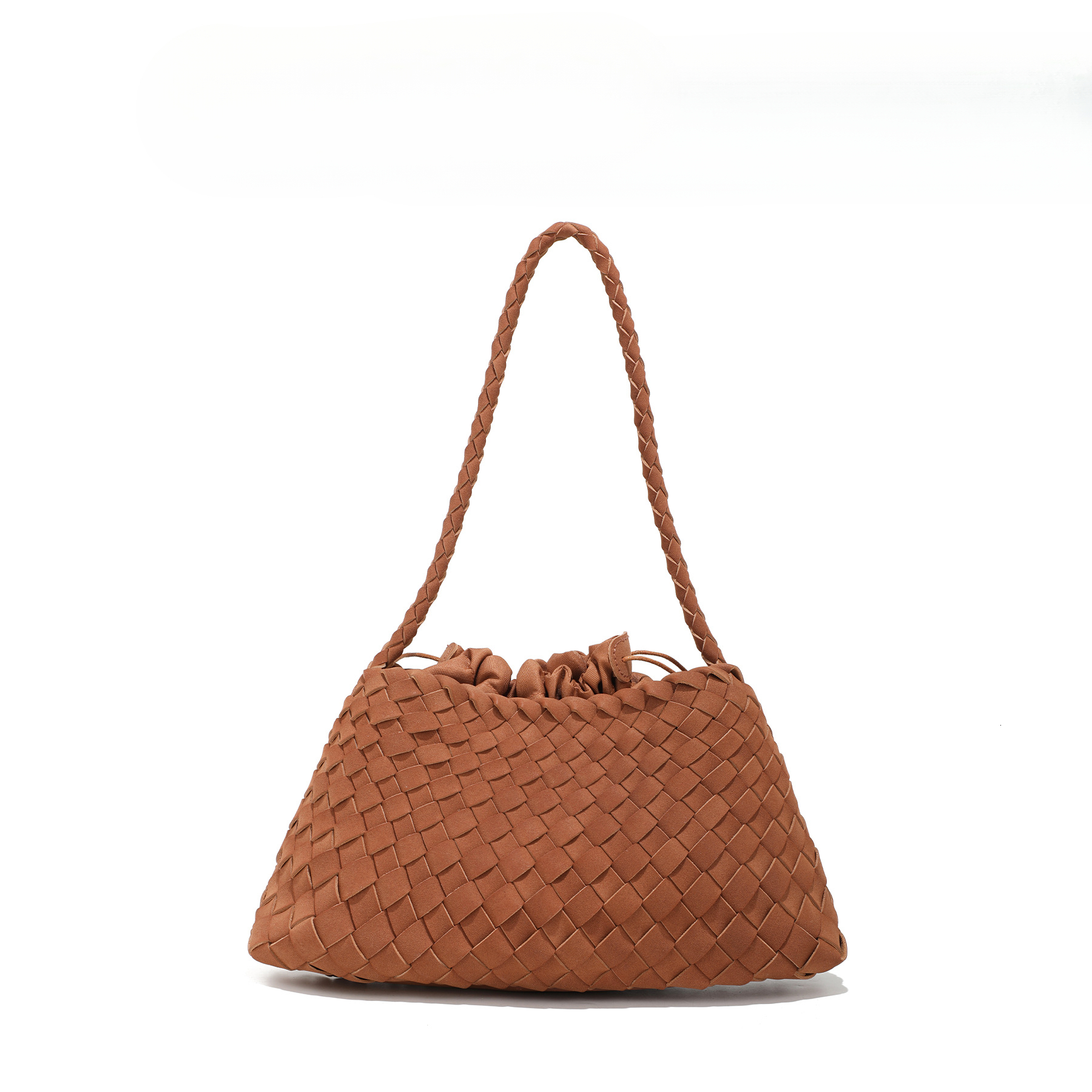 2025 autumn new French retro niche design casual fashion woven armpit bag light luxury suede handbag designer shoulder bag