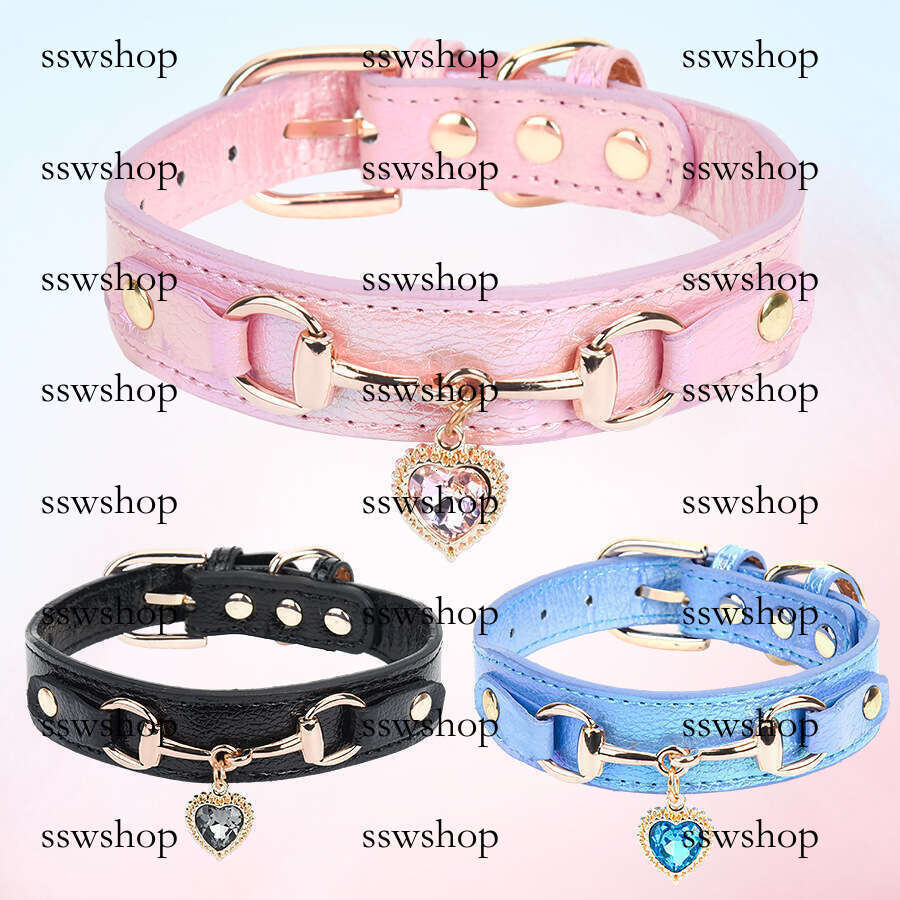 Ocean Heart Dog Puppy Durable Leash Pet Collar Accessories for Small and Medium Dogs Outdoor Walking