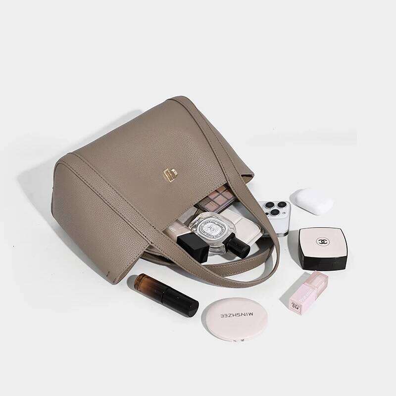 Best Seller Designer Bag Classic Small Tote Bags For Women Handbags Purses 2025 New In PU Lychee Pattern Lock With Inner Pocket Shoulder