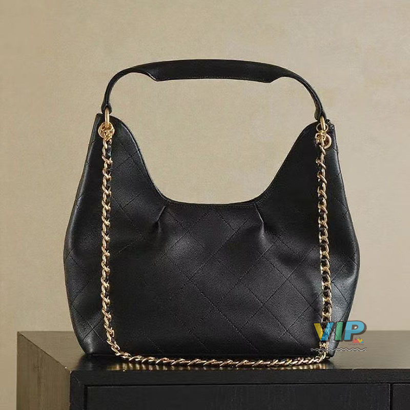 VIP 26C Suede shopping tote bag 25A 25C Hobo Dumplings chain handbag Real Calfskin leather Vintage women's bag Multi carrying style Large capacity