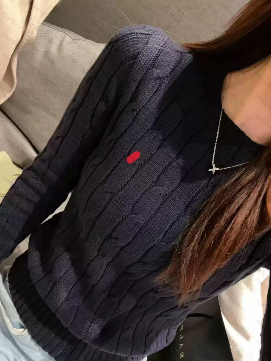 Women's autumn and winter knitted sweater, loose round neck cotton sweater, embroidered women's fashionable long sleeved designer women's cardigan