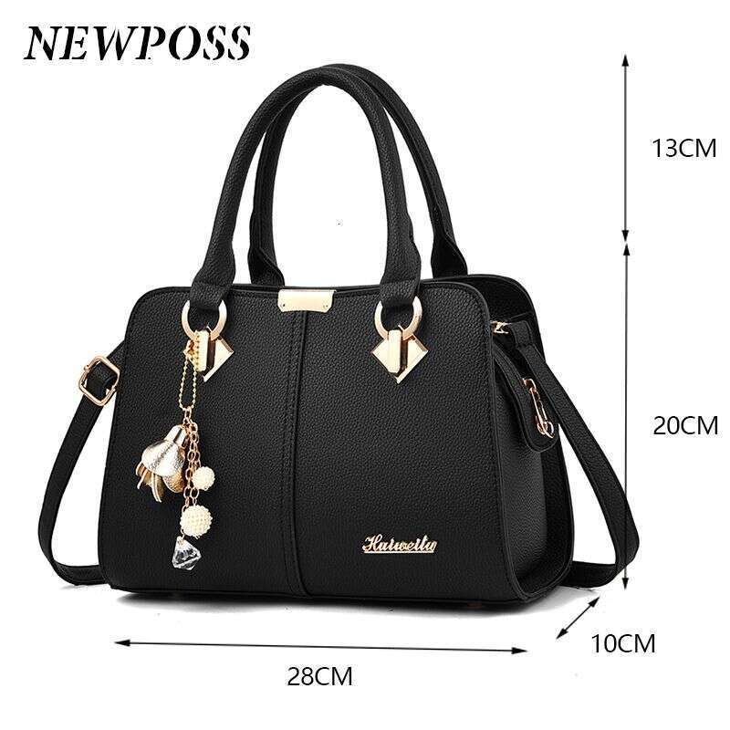 Newposs Famous Designer Brand Women Leather Handbags 2022 Ladies Hand Purse Fashion Shoulder Bags