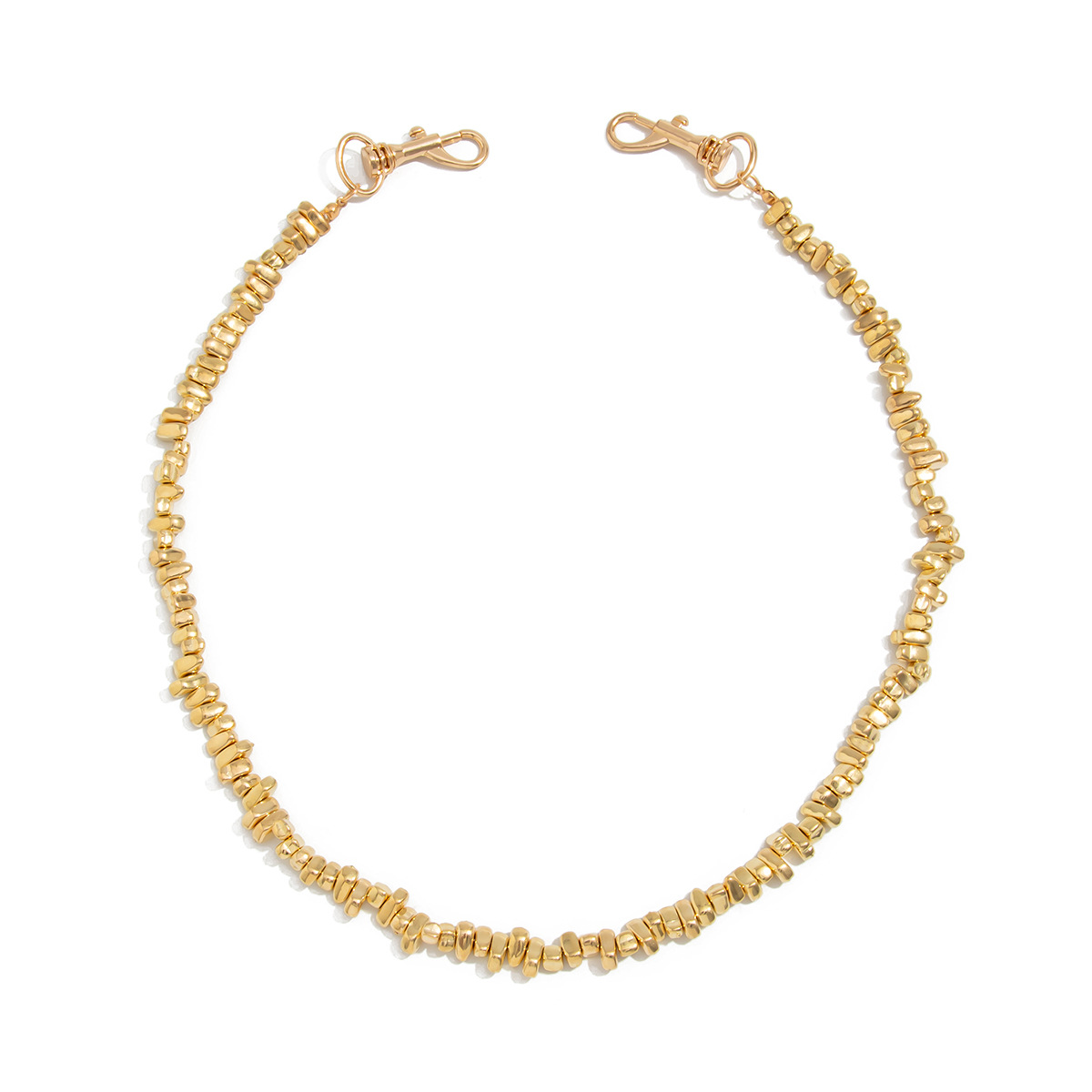 New European American Jewelry Creative Irregular CCB Beaded Waist Accessories Stylish Minimalist Versatile Denim Chain