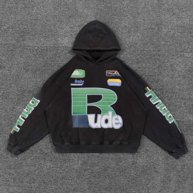 Men's Plus Size Hoodies & Sweatshirts Black Cotton Hoodie Print Sweaters