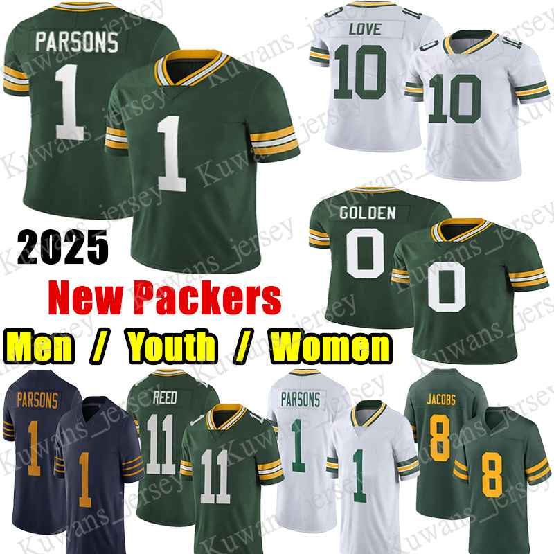 #1 Micah Parsons Football Jersey #0 Matthew Golden Love Josh Jacobs Jayden Reed Edgerrin Cooper Tucker Kraft Xavier McKinney Driver Keisean Nixon Romeo Doubs jerseys