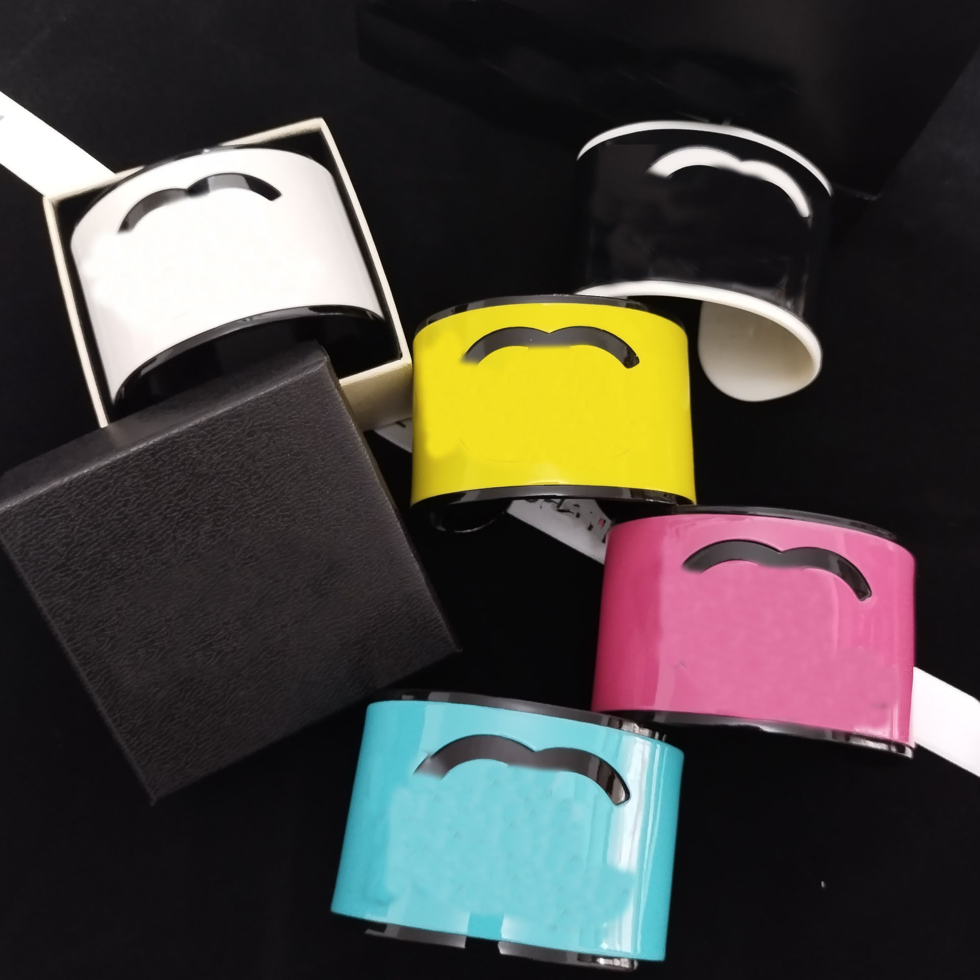 Cuff Bracelet Luxury Brand Bracelets Designer for Women Double Letters design hundred hard body bracelet Bangle Jewelry Christmas gift 5Colors