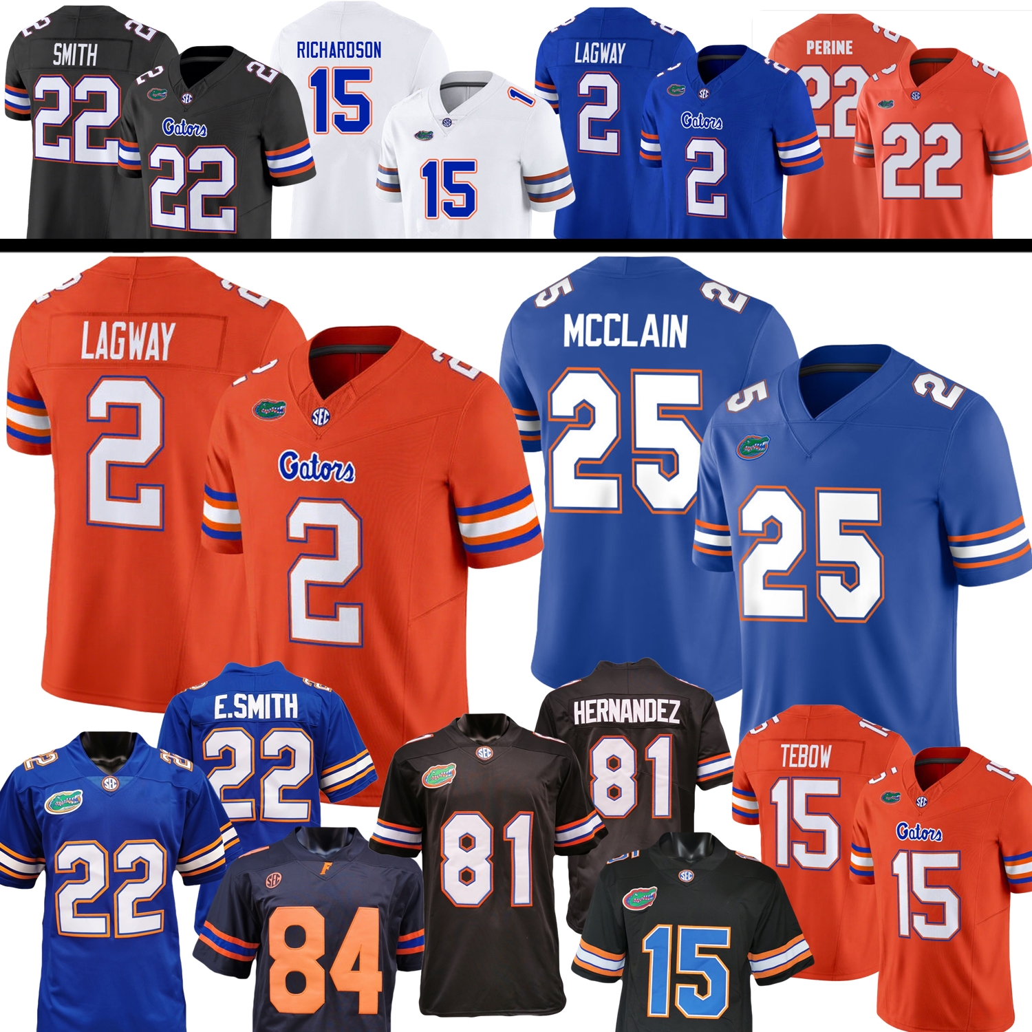 Florida College Football Jersey DJ Lagway Cormani McClain Castell Dijon Johnson J. Michael Sturdivant Treyaun Webb Thornton Chiles Bailey McCray Wilson III