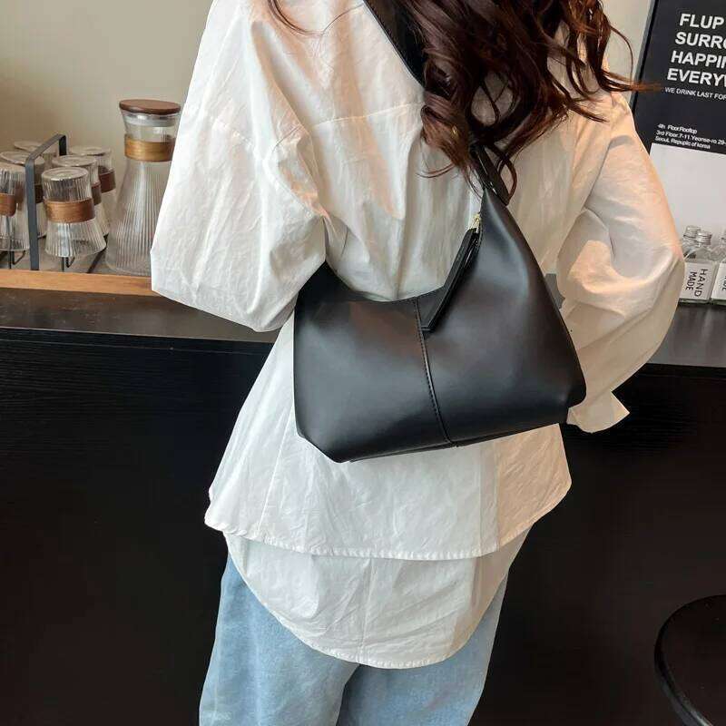 LEFTSIDE Small PU Leather Crossbody Bags For Women 2025 New Trend Underarm Shoulder Bag Ladies Retro Handbags And Purses
